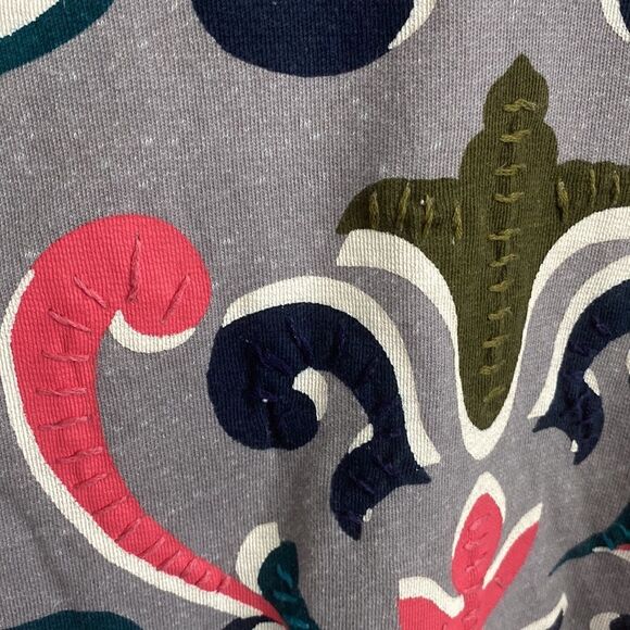 NWT- Princess Vera Wang- grey stiched sweater- Size X Large - Picture 3 of 8